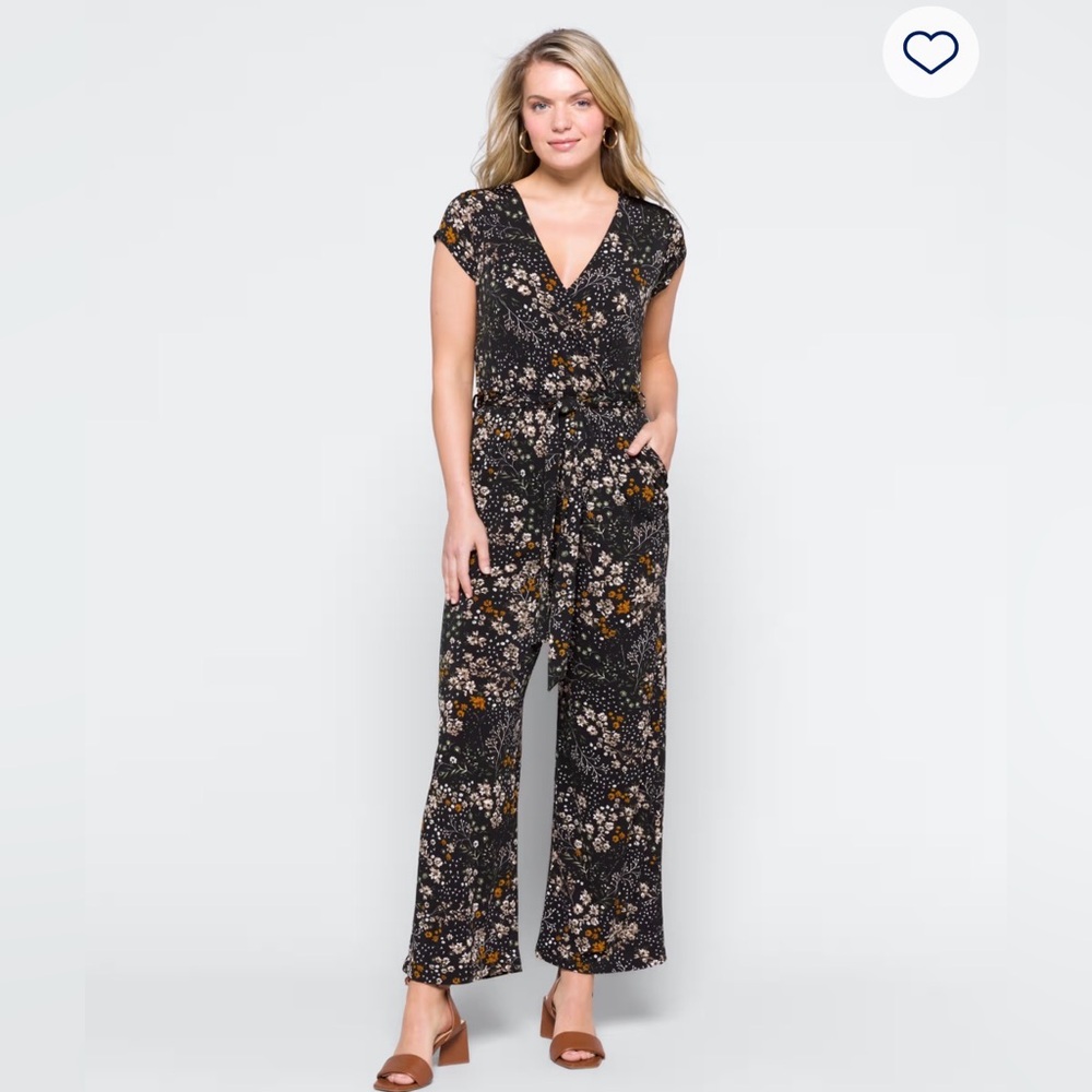 Kaileigh Black Floral Wrap Maxi Dress with Pink & Mustard Accents, stitch fix